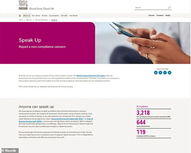 Confidential Tip Exposes Ousted Nestlé CEO's Affair, Revealing Power of Restricted Reporting System