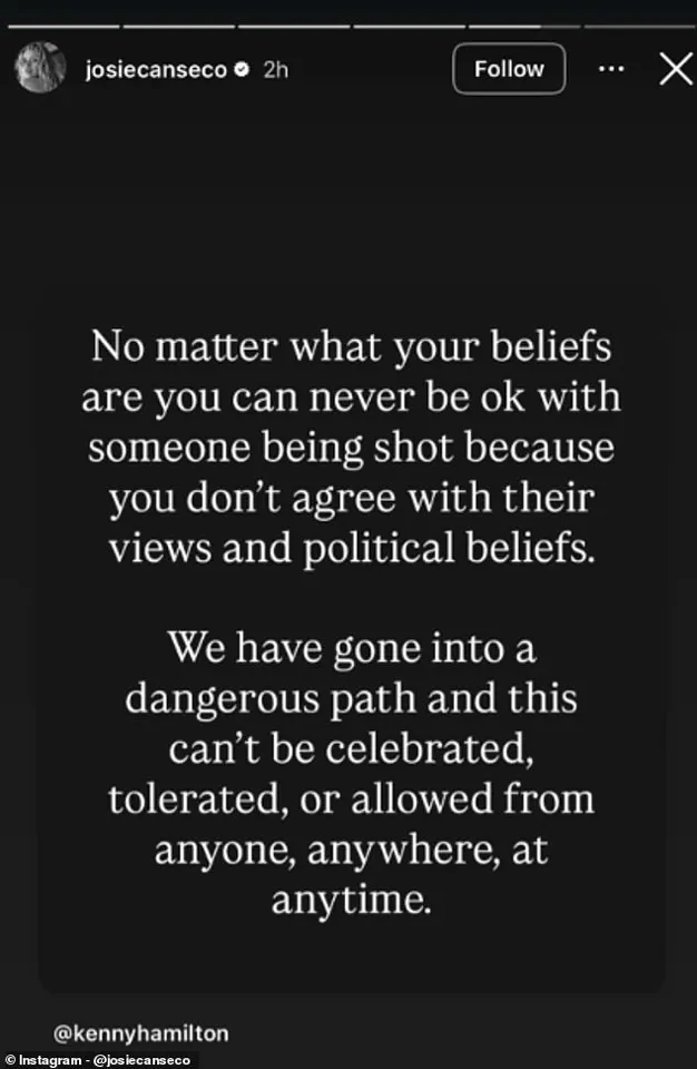 Influencer Josie Canseco Faces Backlash Over Social Media Tribute to Late Conservative Activist Charlie Kirk