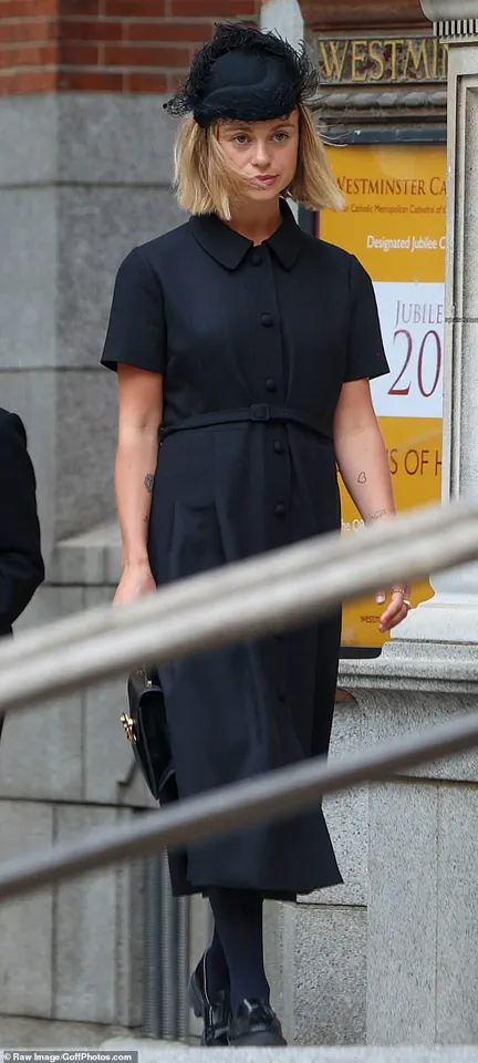 Lady Amelia and Lady Marina Windsor Pay Final Respects to Duchess of Kent at Westminster Cathedral