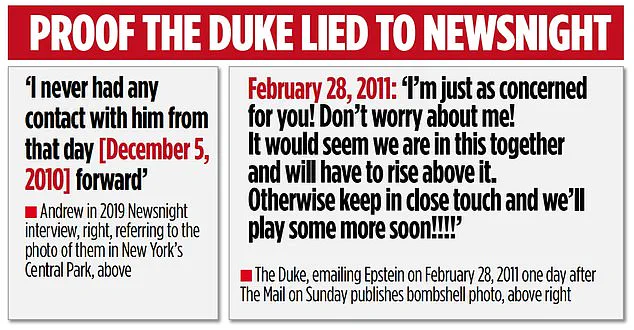 Newly Revealed 2011 Email Shows Prince Andrew's Ties to Epstein Amid Scandal, Contradicting Previous Claims