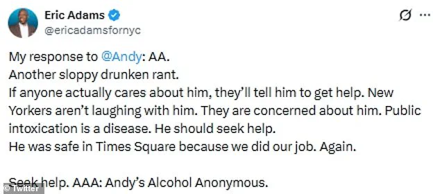 Eric Adams Calls for Andy Cohen's Alcohol Treatment Amid Controversy During CNN's New Year's Eve Special