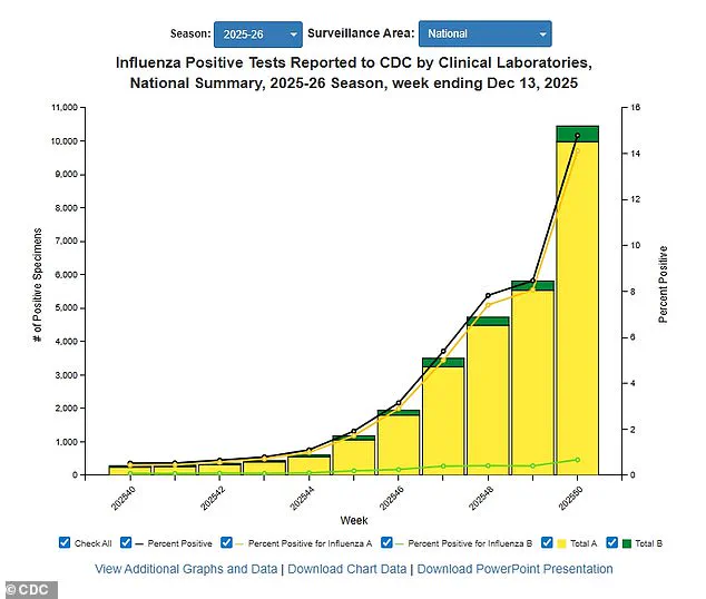 Flu Season Accelerates Faster Than Expected, CDC Data Reveals Surge in Cases and Hospitalizations