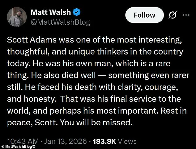 Scott Adams' Legacy and the Political Discourse He Inspired