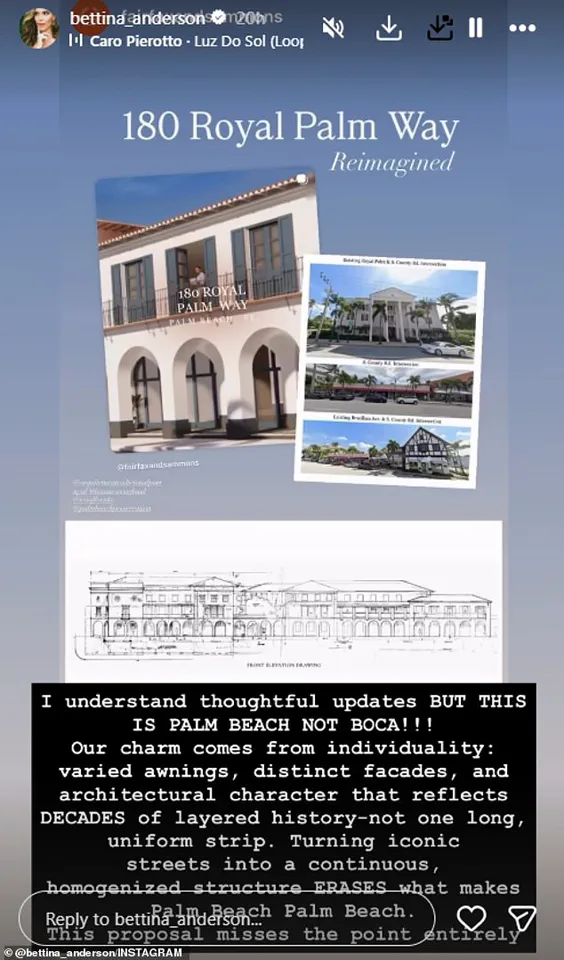 Palm Beach Socialites Oppose Development Plans, Bettina Anderson Leads Fight Against Historic Building Conversions