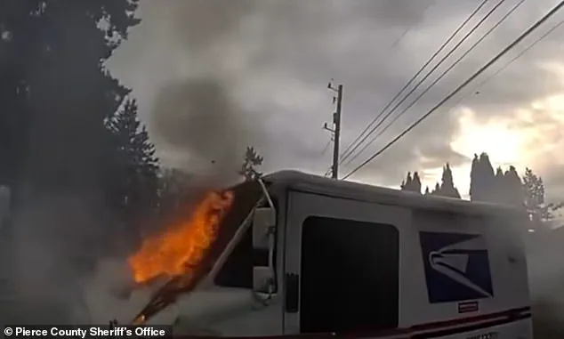 Heroic Sheriff's Deputy Rescues Injured Mail Truck Driver After Crash and Fire; Incident Goes Viral on Social Media