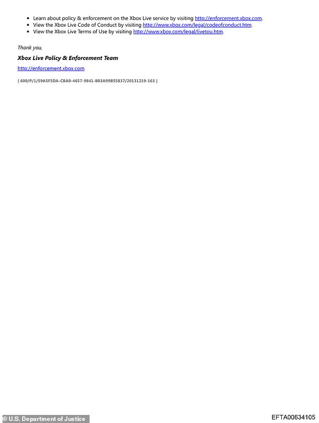 DOJ Files Reveal Jeffrey Epstein's 2013 Xbox Live Ban Over Threats and Harassment