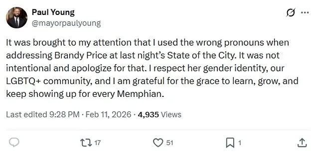 Memphis Mayor Misgenders Transgender Activist, Sparks LGBTQ+ Backlash
