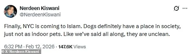 Palestinian Activist's Controversial Dog Ban Joke Retracted Amid Backlash