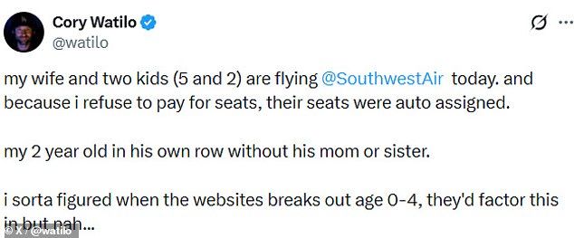 Southwest Airlines Faces Backlash Over Family Seating Policies After Father's Viral Complaint