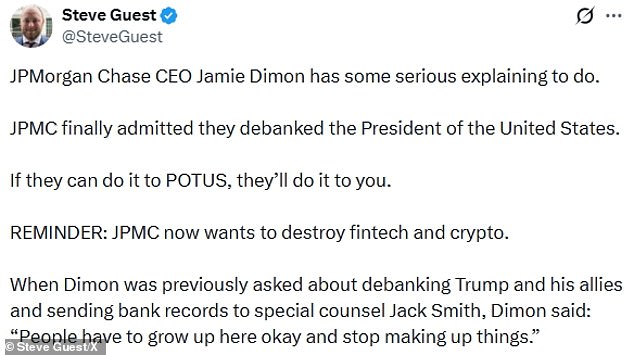 JPMorgan Chase Under Fire for Closing Trump's Accounts Amid $5 Billion Lawsuit, Documents Reveal