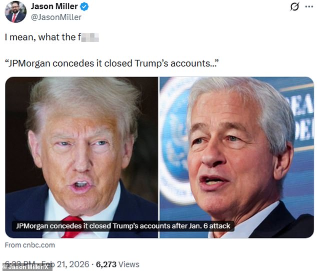 JPMorgan Chase Under Fire for Closing Trump's Accounts Amid $5 Billion Lawsuit, Documents Reveal