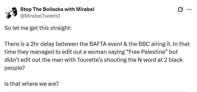 BBC's BAFTAs Controversy: Racial Slur and Censored Palestine Call