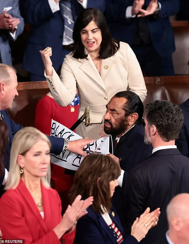 Rep. Al Green Removed from SOTU Over Protest Against Trump's Racist AI Video