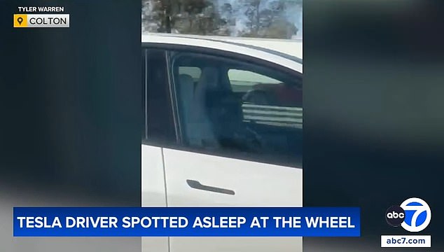 Shocking Video Shows Driver Asleep at Wheel of Self-Driving Tesla on California Freeway