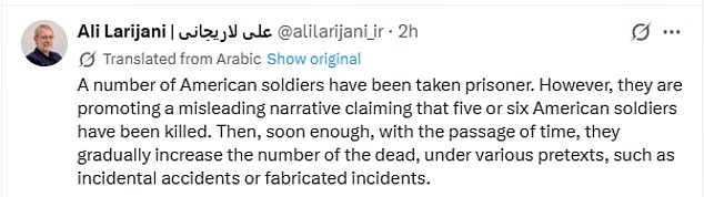 Pentagon Rejects Iran's Unverified Claims of U.S. Troop Captures and Casualty Discrepancies