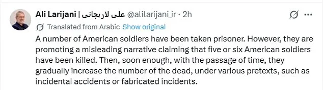 Pentagon Rejects Iran's Unverified Claims of U.S. Troop Captures and Casualty Discrepancies