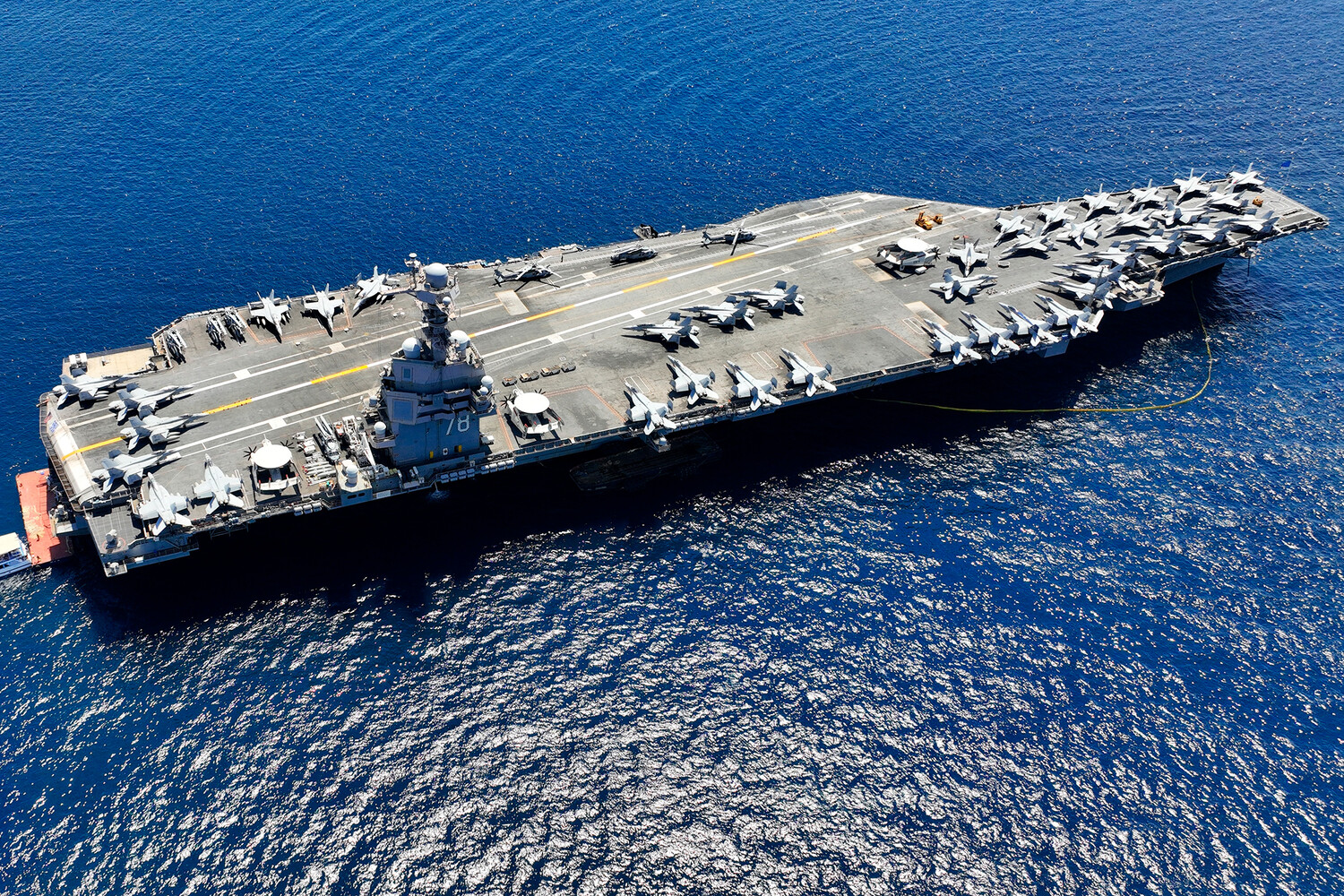 Fire on USS Gerald R. Ford Fully Contained, No Propulsion Damage Reported
