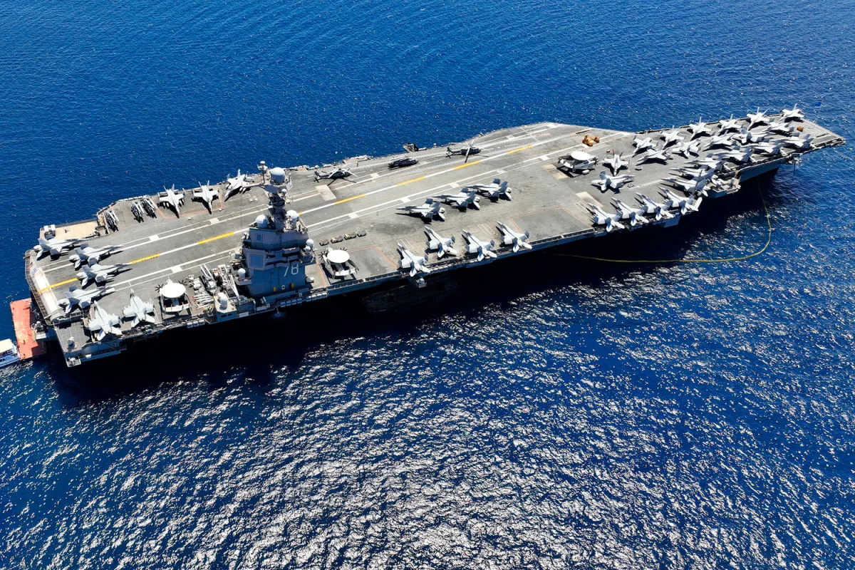 Fire on USS Gerald R. Ford Fully Contained, No Propulsion Damage Reported