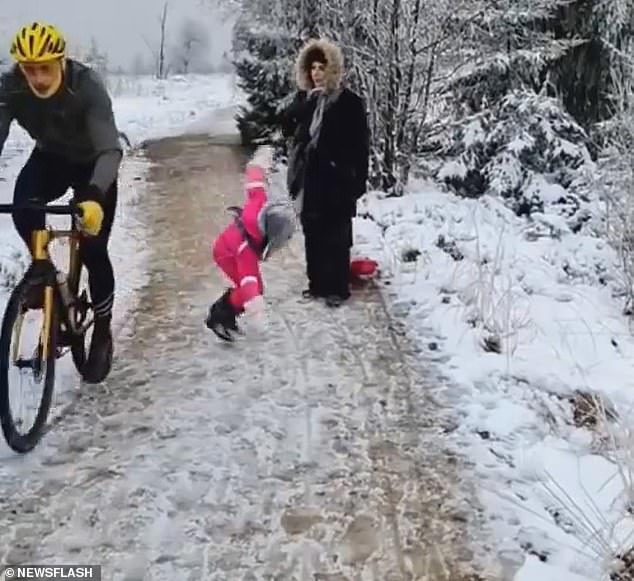 Viral Video of Cyclist Accidentally Knocking Child into Snow Ignites Years-Long Legal Saga