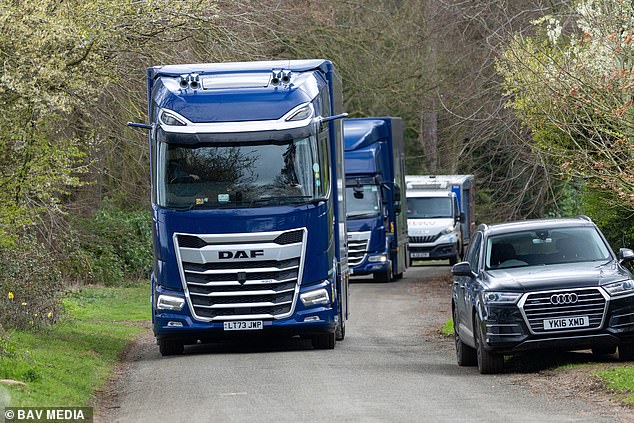 Gander & White Vans Signal Move for Andrew Mountbatten-Windsor to Sandringham Estate