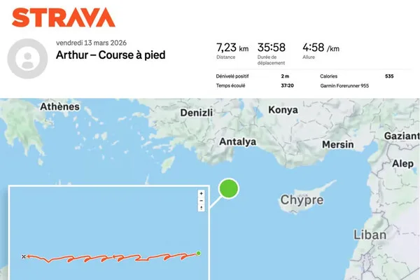 Smartwatch Data from French Officer Reveals Carrier's Location on Strava