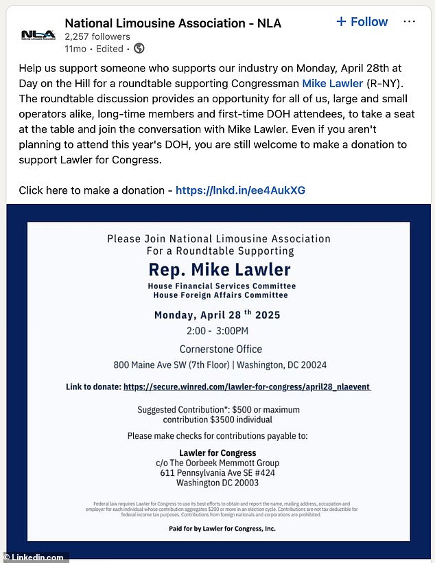 Limousine Lawler: Congressman Mike Lawler's $150,000 Campaign Spending on Luxury Travel Sparks Controversy