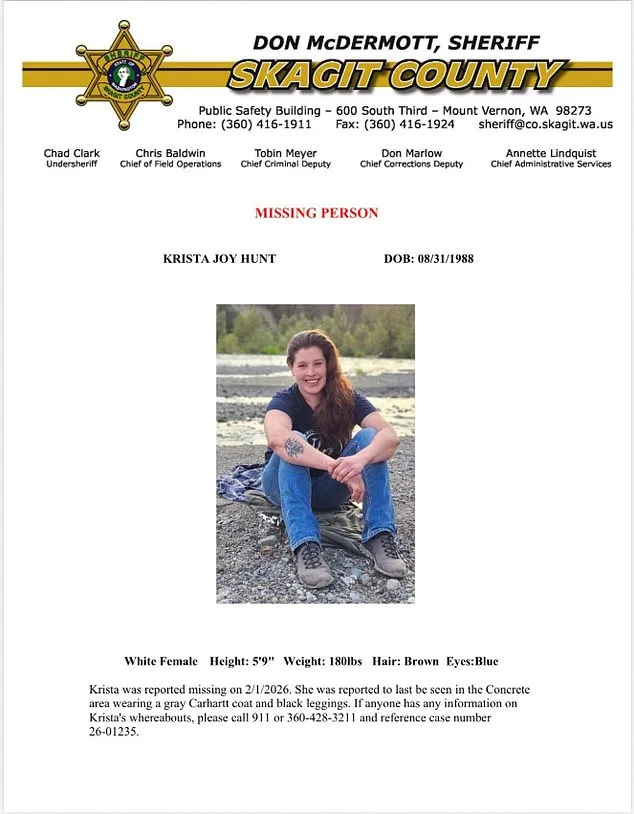 Ex-Boyfriend Charged in Murder of Krista Hunt; Body Found in Skagit River After Months-Long Investigation