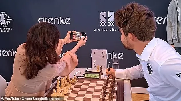 Magnus Carlsen and Alua Nurman at Center of Grenke Chess Festival Controversy Over Selfie and Mobile Phone Incident