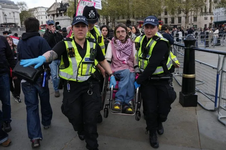 Over 500 Arrested During Pro-Palestinian Protest at London's Trafalgar Square Over Gaza Genocide Claims