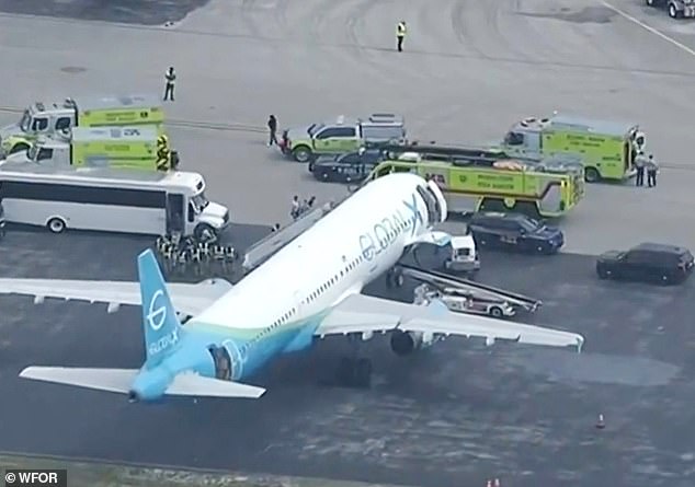 Four passengers collapsed from heat after AC failure on ICE charter plane.