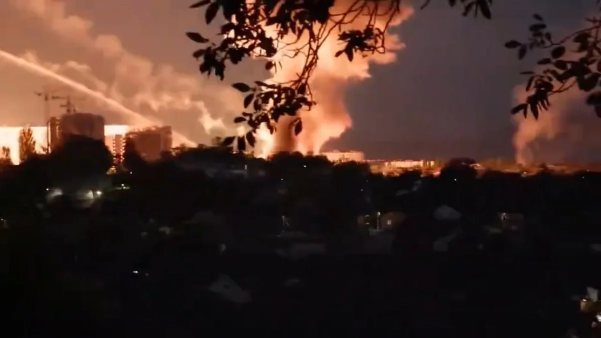 Russia targets Kyiv defense industry with massive multi-domain strike.