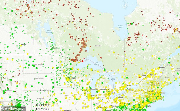 Canadian Wildfire Smoke Plume Threatens Air Quality Across 17 US States.