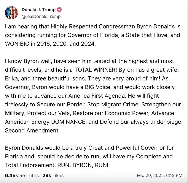 DeSantis' Surprising Swipe at Donalds: A Political Intrigue