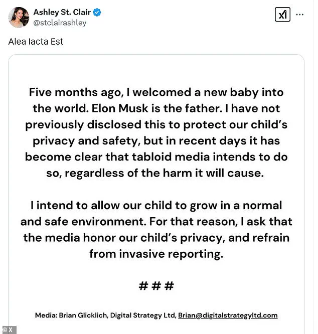 Elon Musk's Baby Mama Accuses Him of Ghosting and Neglect