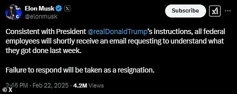 Elon Musk's Bizarre Email to Federal Employees Leaves Many Questions Unanswered
