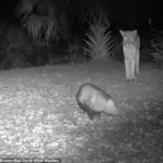 Florida Panther's Rare Encounter with Opossum Caught on Camera