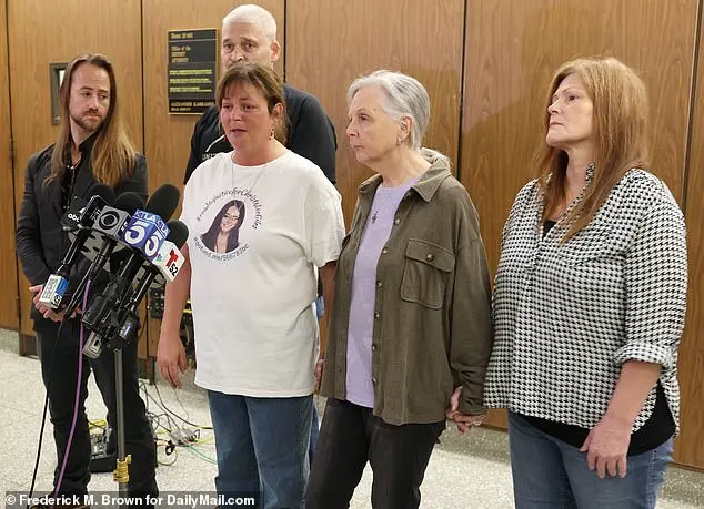 Mother of Murdered Woman Sits Outside Court House in Los Angeles