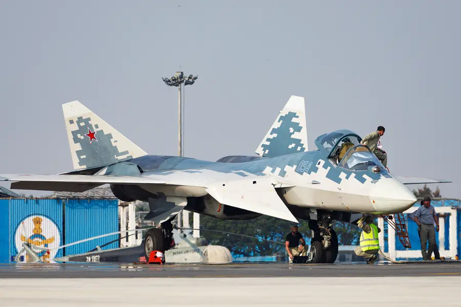 Russia's Su-57 fighter jet attracts interest at Aero India international aerospace exhibition