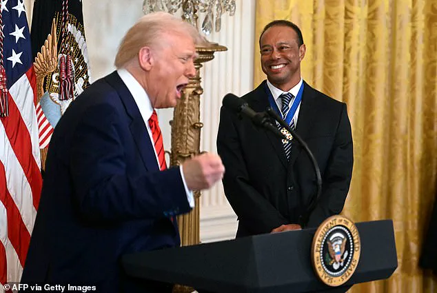 Tiger Woods Surprises and Delights at White House Black History Month Celebration