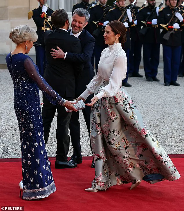 Queen Mary of Denmark Shines at French State Dinner, Welcomes Macron Couple With Kisses