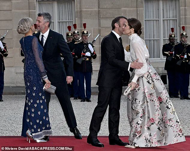Queen Mary of Denmark Shines at French State Dinner, Welcomes Macron Couple With Kisses