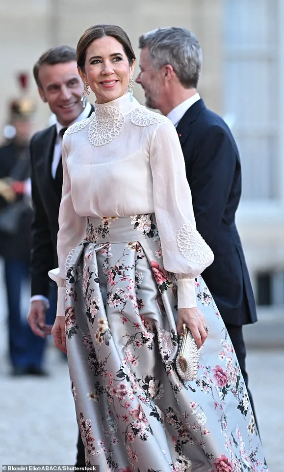 Queen Mary of Denmark Shines at French State Dinner, Welcomes Macron Couple With Kisses