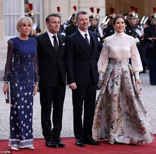 Queen Mary of Denmark Shines at French State Dinner, Welcomes Macron Couple With Kisses