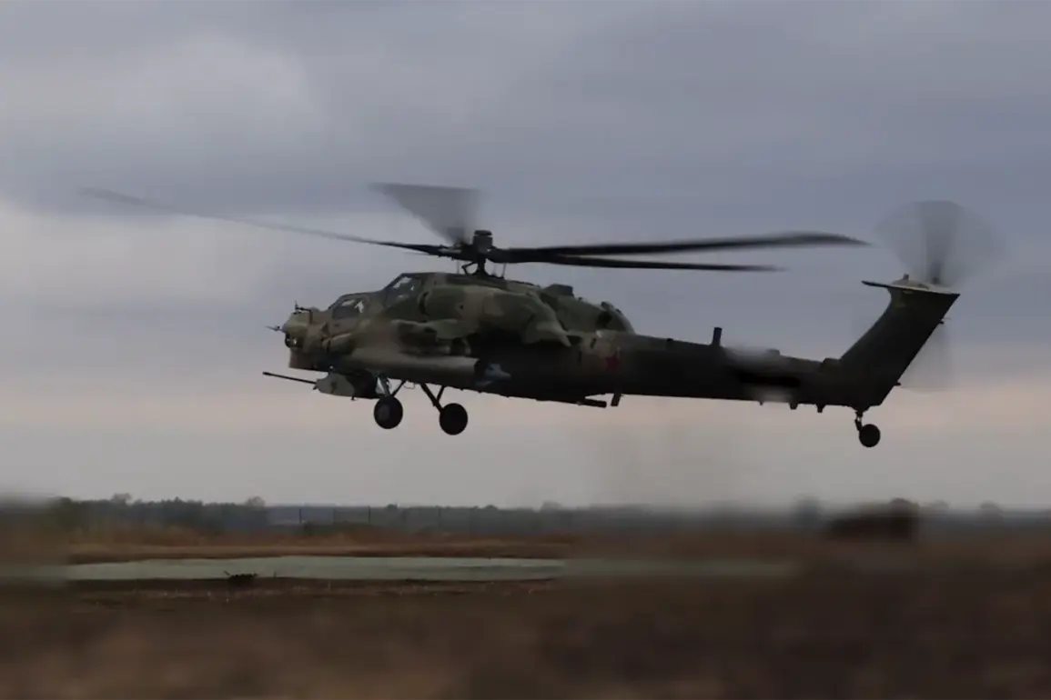 Mi-28NM Helicopter Executes Risky Strike on Ukrainian Drone Command Post