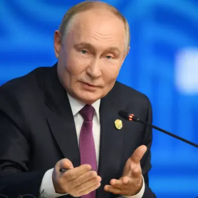 Putin Defends Russian Military Actions as Necessary for Protecting Civilians in Donbass