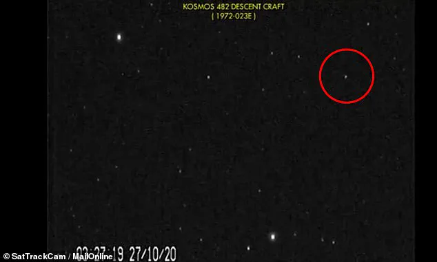 Soviet Spacecraft Kosmos 482 Set to Re-enter Earth's Atmosphere, Trajectory Includes Major Global Cities