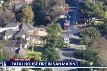 Arrest in San Marino Fire Linked to Wife's Death