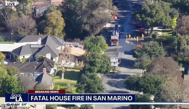 Arrest in San Marino Fire Linked to Wife's Death