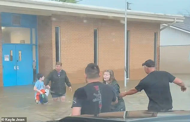Dozens of Children Rushed to Safety as Oklahoma Flash Floods Turn Street into Raging River
