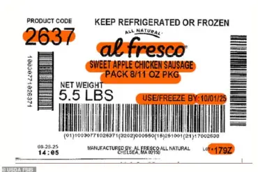 Health Officials Issue Nationwide Recall for Chicken Sausages Over Foreign Material Safety Risk